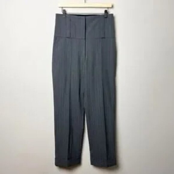 vintage dries van noten gray ultra high rise ribcage corset trousers pants - Picture 2 of 10